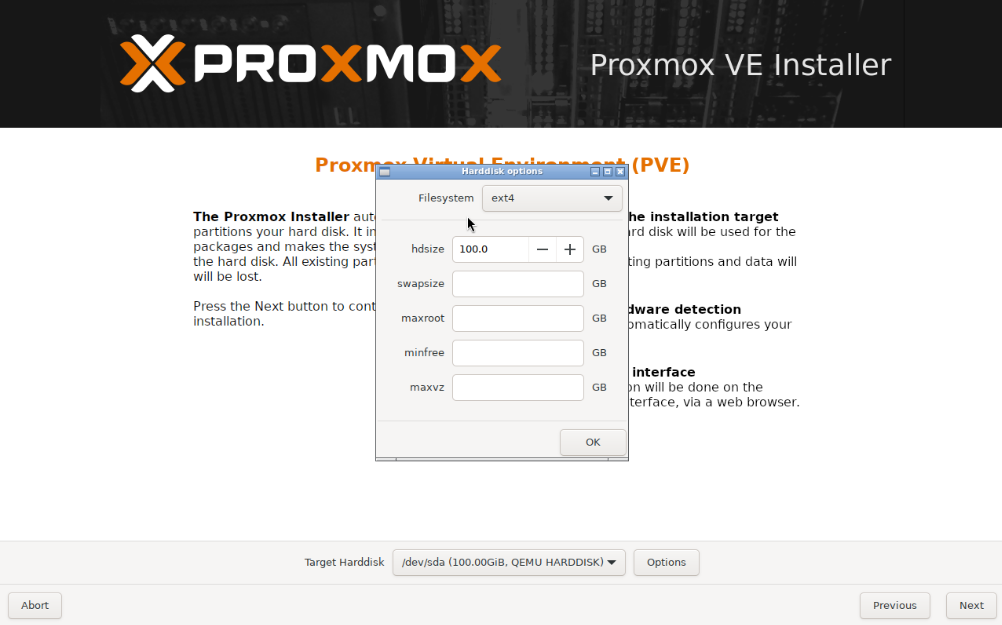 Proxmox download page