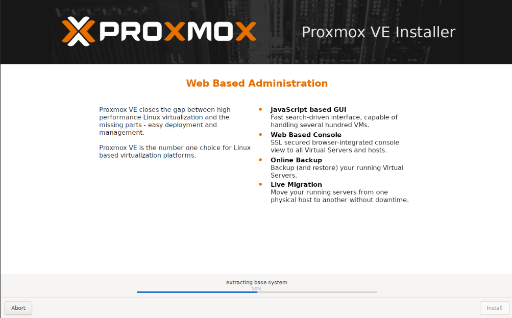 Proxmox download page