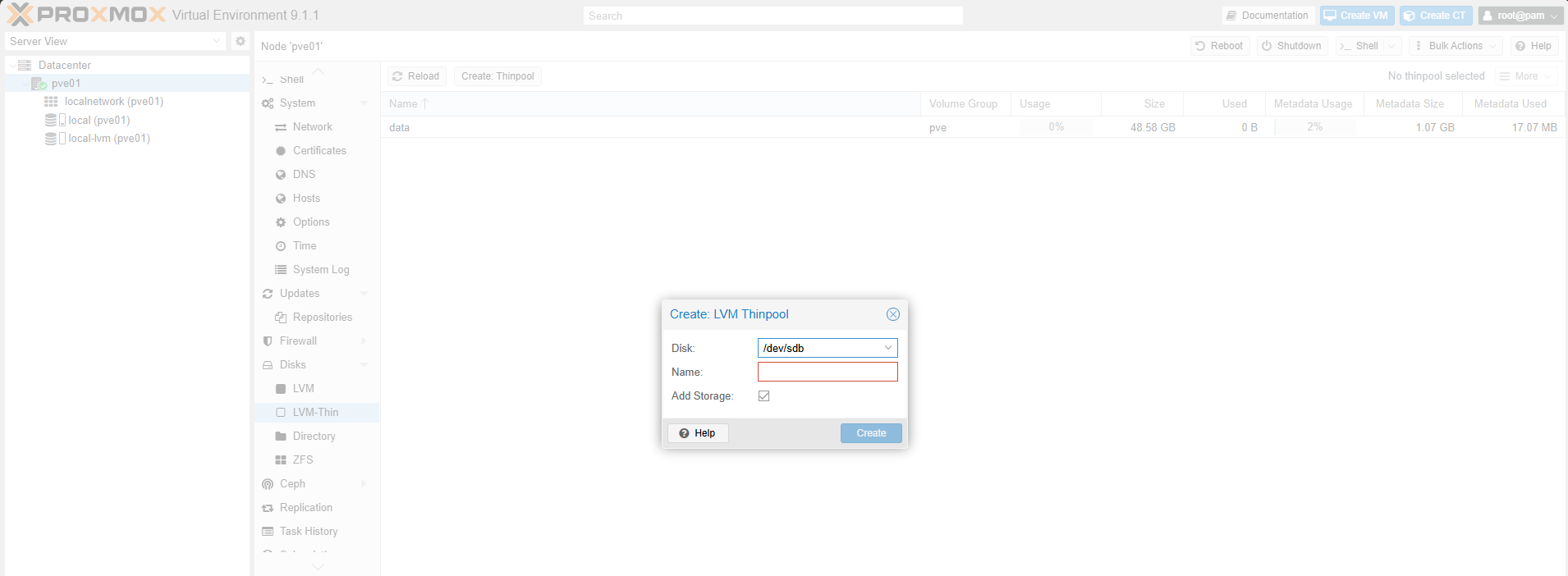 Proxmox download page