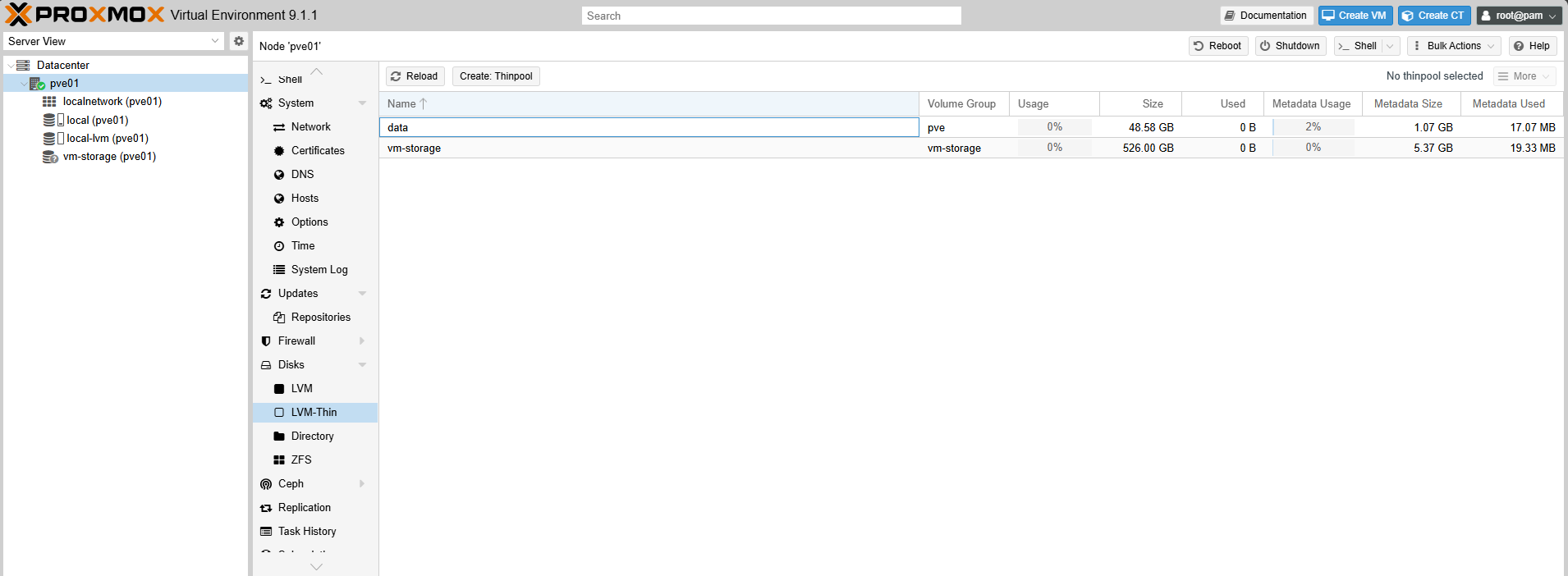 Proxmox download page
